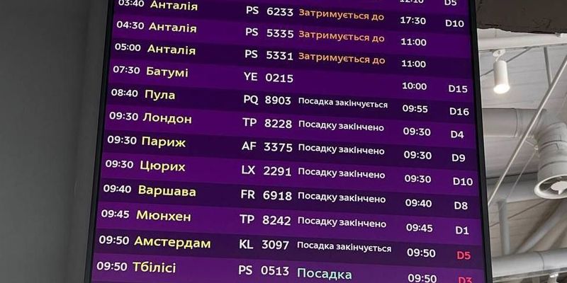 "Турция не разрешает": украинцы застряли в аэропорту Борисполь