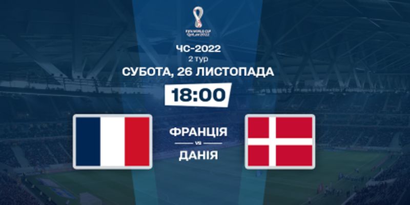 Франція – Данія: онлайн-трансляція матчу ЧС-2022
