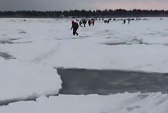 В России оторвалась льдина с сотнями людей: началась спасательная операция