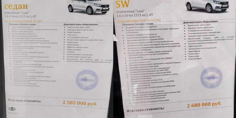 На очереди - бытовая техника: в России Lada Vesta продают по цене крутых иномарок