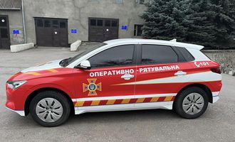 Украинские спасатели начали использовать современные электромобили