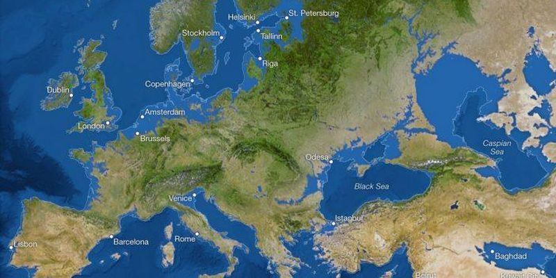 Майже весь південь України опиниться під водою: журнал змоделював карту Землі без льодовиків