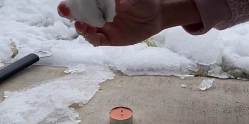 Теория заговора: техасцы снимают "фейковый снег"
