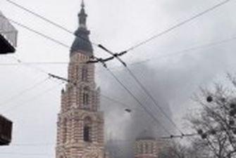 На території Благовіщенського собору у Харкові сталася пожежа