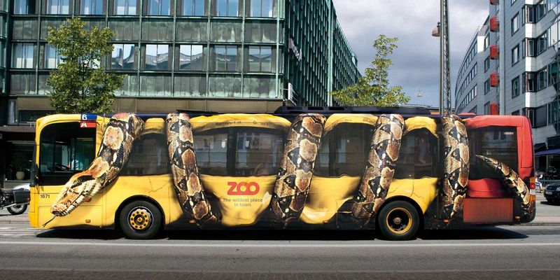Креативная реклама на автобусах: ТОП-5 удачных примеров