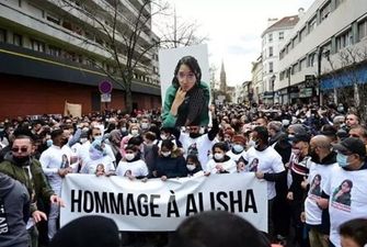 Под Парижем прошла массовая акция из-за убийства девочки