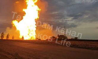 На Харьковщине взорвался трубопровод: произошел масштабный пожар