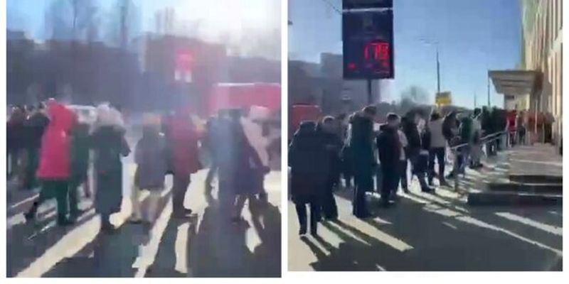 "Денег нет": москвичи выстроились в огромные очереди к банкоматам