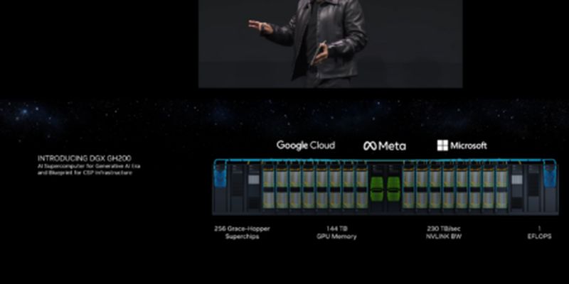 Дженсен Хуанг, анонсуючи суперкомп’ютер NVIDIA DGX GH200 для генеративних ШІ, заявив, що ми всі тепер програмісти та пожартував про запуск Crysis