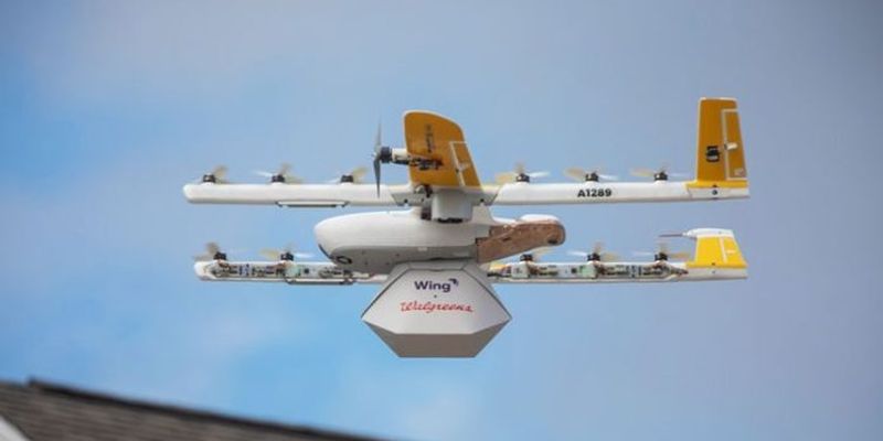 Alphabet Wing обслужила первый заказ по доставке дронами