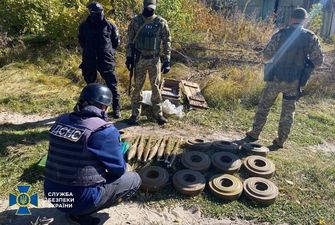 На Луганщине СБУ обнаружила мощный схрон боевиков с противотанковыми минами: фото