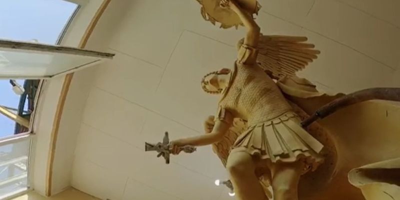 Фонтан на Владимирской горке: скульпторы уже создали 3D-модель Архистратига Михаила