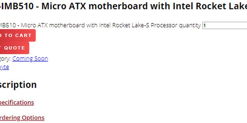 В Сети замечена плата на чипсете Intel H510 для процессоров Rocket Lake-S