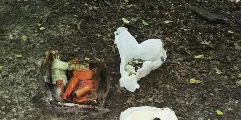 На Лысой горе в Киеве нашли схрон боеприпасов