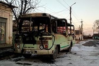 На Одессчине рядом с отделением пожарных сгорел автобус Нацгвардии