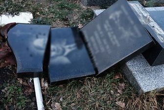Под Житомиром в новогоднюю ночь вандалы разрушили 14 могил, их разыскивает полиция