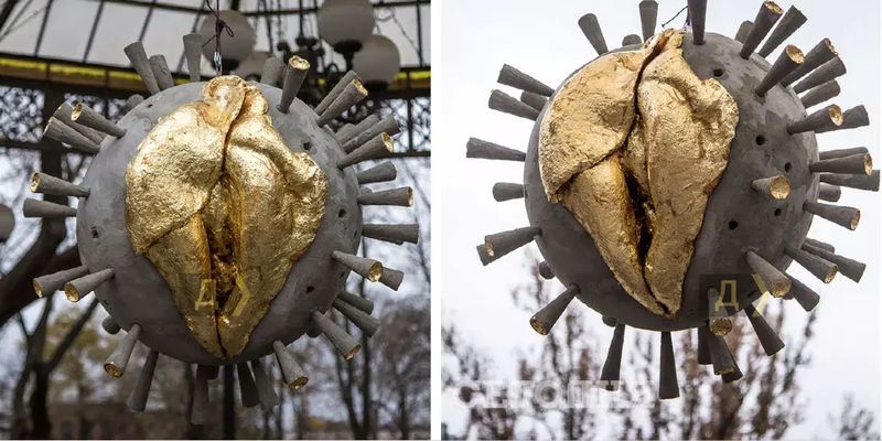 "Ковидная п*зда". Новая скульптура в Одессе наделала шуму в Сети