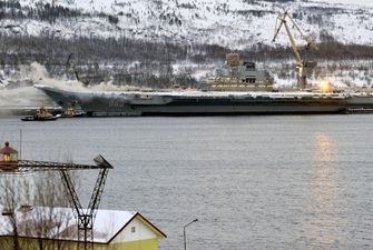 Пожар на авианесущем крейсере в РФ: погиб моряк-контрактник и пропал без вести офицер