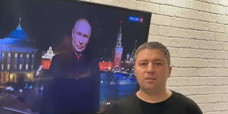 Одесский депутат поздравил украинцев с Новым годом под видеообращение Путина