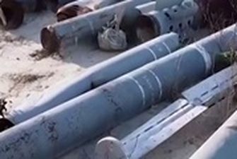 Появилось видео кладбища ракет и бомб в Харькове