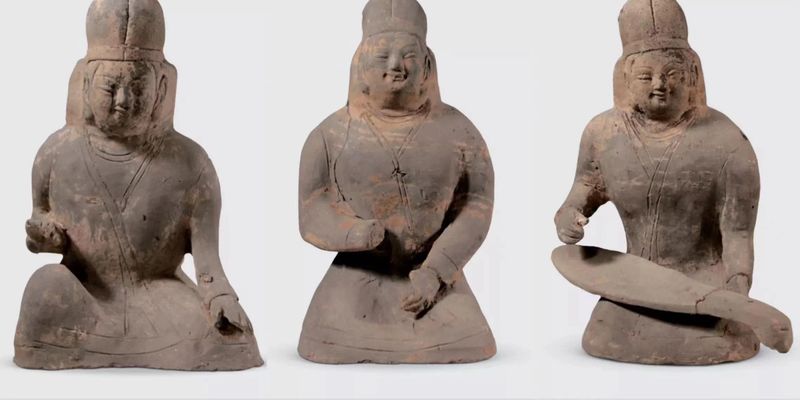 Танцующие фигурки. В Китае археологи нашли артефакты времен династии Юань Вэй