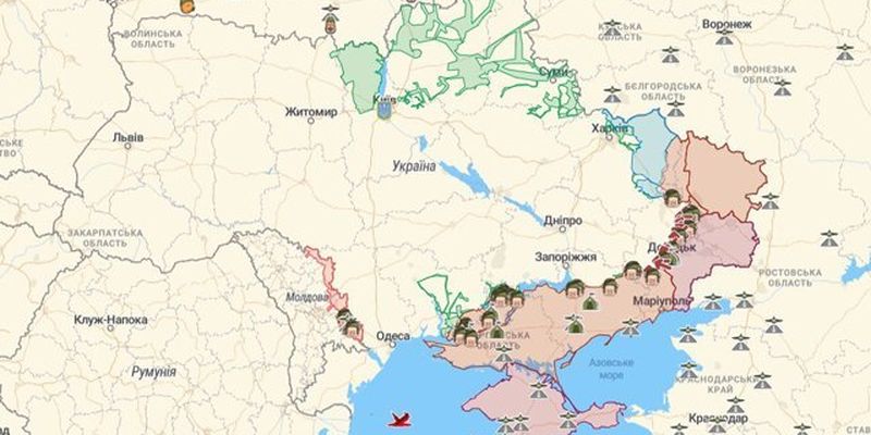 Онлайн-карта бойових дій в Україні: де точаться бої на 23.09.2022