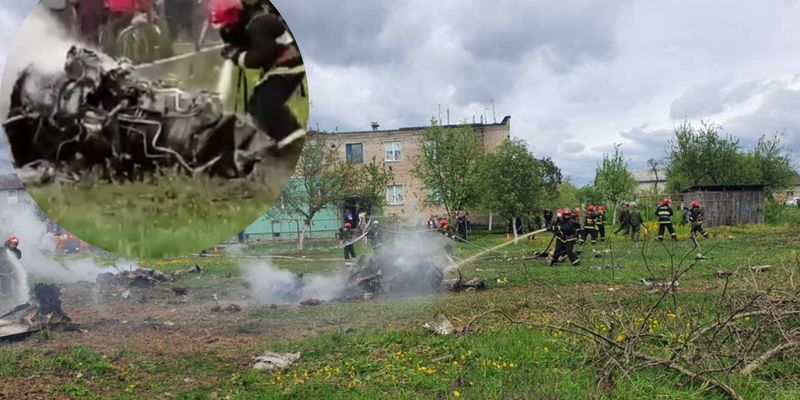 В Беларуси разбился военный самолет: рухнул на жилые дома