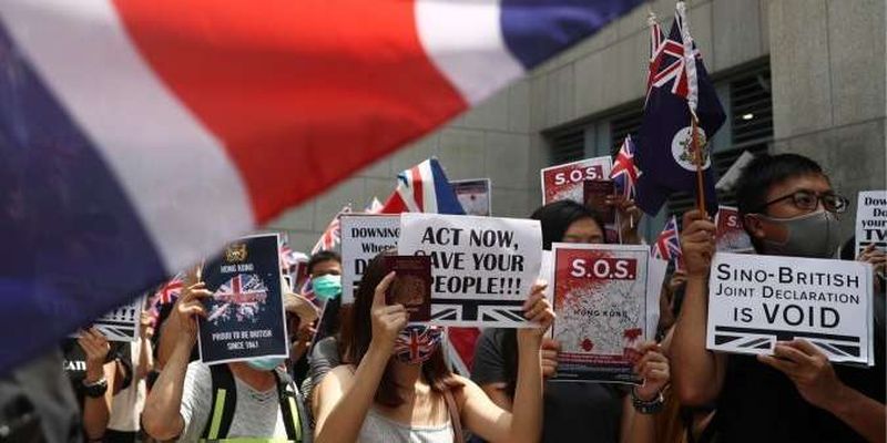 Протестуючі в Гонконзі просять допомоги Великої Британії