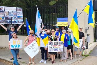 Активисты освистали «гостей» празднования дня россии в Вашингтоне