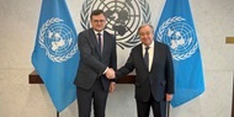 Кулеба провел переговоры с генсеком ООН
