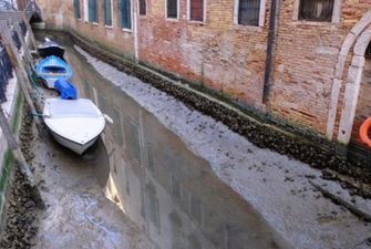 В Венеции высыхают знаменитые каналы