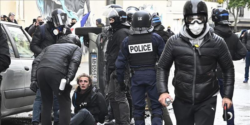 Во Франции снова протесты, много задержанных