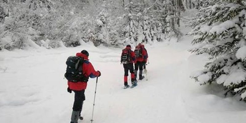 Прикарпатские спасатели нашли заблудившихся возле горы Яйко Илемское туристов