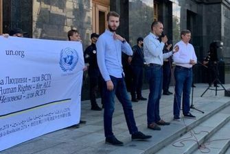 Сергей Шахов и жители Луганщины на Банковой требовали проведения местных выборов: «Не дам украсть мой голос»