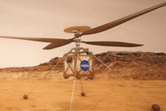 NASA показало 3D фото вертолета на поверхности Марса