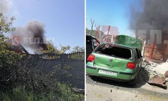 В Белгороде прогремел взрыв во время атаки РФ на Харьков: появились фото разрушений