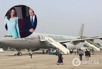 Не смог сесть: самолет с Кейт Миддлтон и принцем Уильямом попал в серьезное ЧП в Пакистане