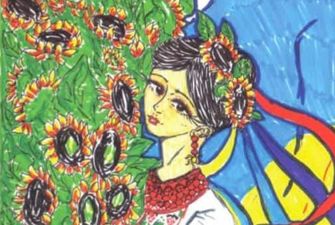 Пасхальную открытку Варфоломея украсили рисунком беженки с Украины