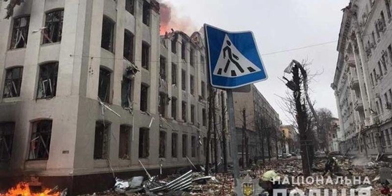 В Харькове при ударе по управлению полиции погибли четыре человека