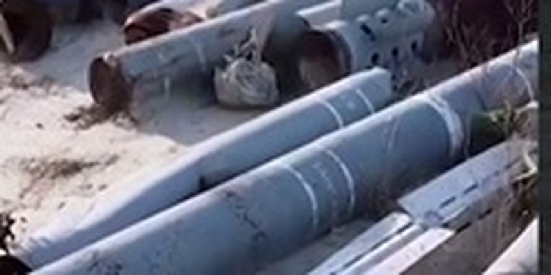Появилось видео кладбища ракет и бомб в Харькове