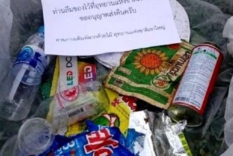 Парк в Таиланде вернет мусор туристам по почте