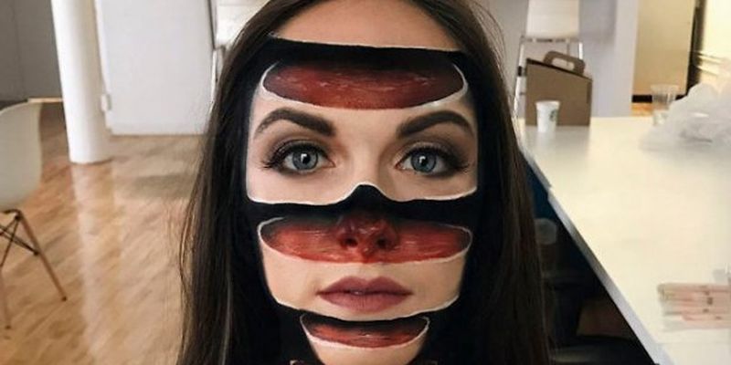 Невероятные иллюзии с помощью макияжа, которые создает бывший учитель