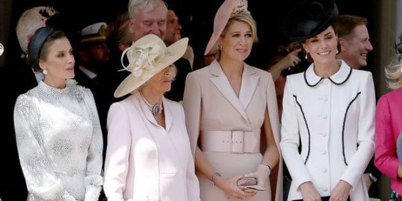 Кейт Міддлтон і королева Летиція на церемонії ордена Підв'язки