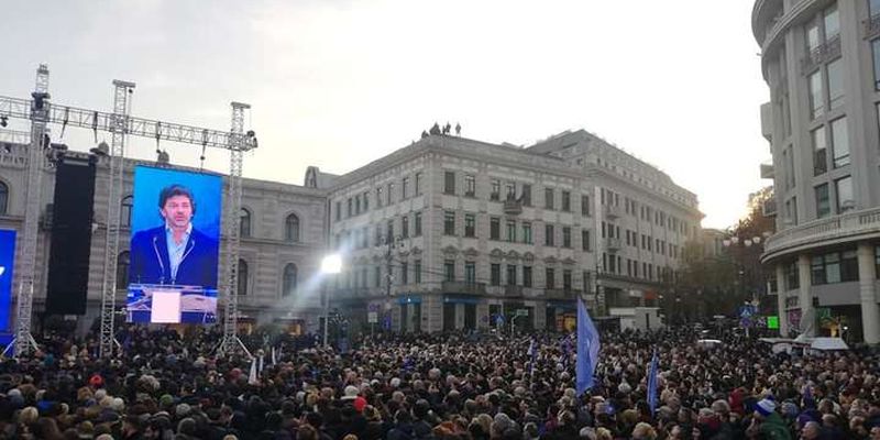 У столиці Грузії відбувся мітинг на підтримку європейського курсу країни
