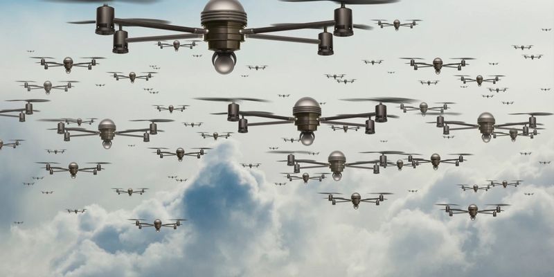 Роем дронов будет управлять ИИ: военные уже тестируют новую технологию